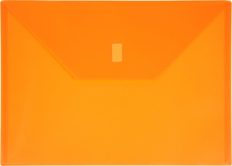 Lion Design-R-Line Poly Envelope, 9 3/8 x 13 Inches, Transparent Orange, Pack of 6 (22080-OR-6P)